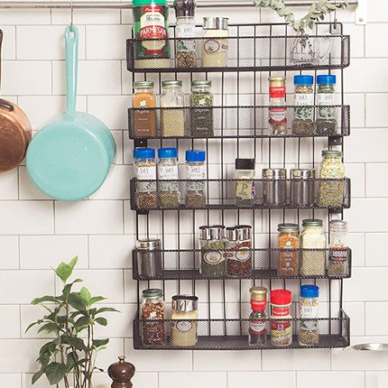 Wall Mount Spice Rack Organizer (5 Tier)