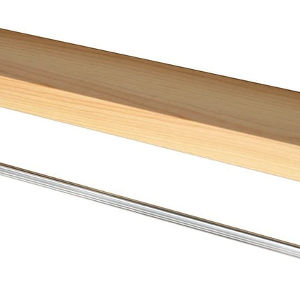 Wall Mount Solid Wood Shelf with Towel Rack Bar Holder Bathroom Organizer Hanger