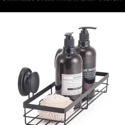 2 Pack Rectangular Corner Shower Caddy Shelf Basket Rack with Premium Vacuum Suction Cup No-Drilling for Bathroom and Kitchen