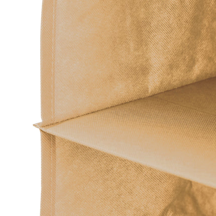 5 Tier Shelf Hanging Closet Organizer and Storage for Clothes (Beige)