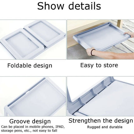 Multifunction Laptop Bed Desk with foldable legs for Home Office (Blue)