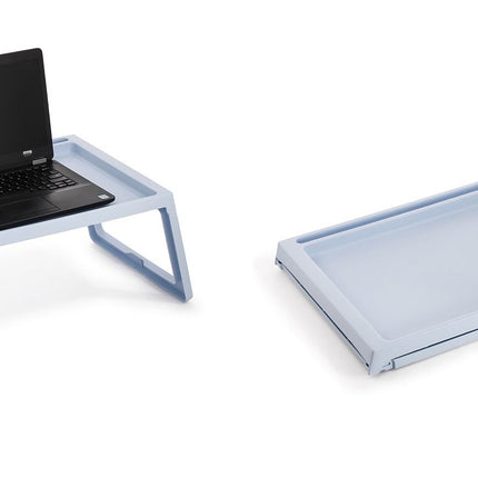 Multifunction Laptop Bed Desk with foldable legs for Home Office (Blue)