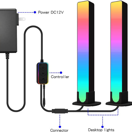 Music Sync RGB Smart LED Light Lamp with IR Remote and Smart APP Control for TV and Gaming