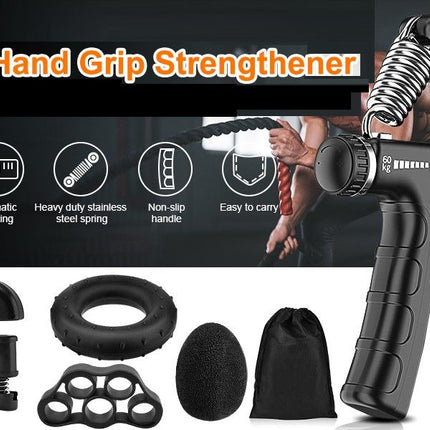 5 Pack Adjustable Resistance Hand Gripper Exerciser Workout Kit