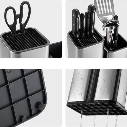 2 in 1 Stainless steel knife holder for kitchen