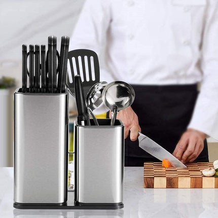 2 in 1 Stainless steel knife holder for kitchen