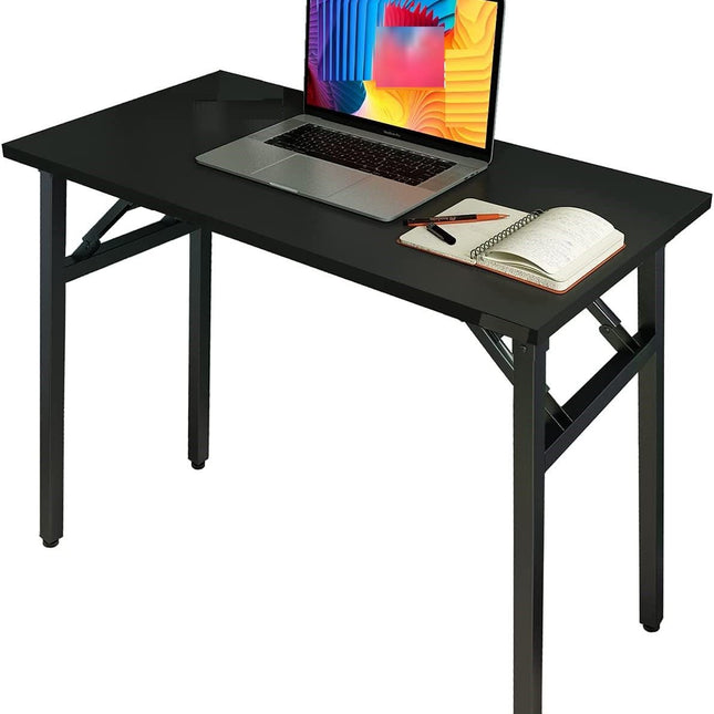 Sturdy and Heavy Duty Foldable Office Computer Desk (Brown, 80cm)