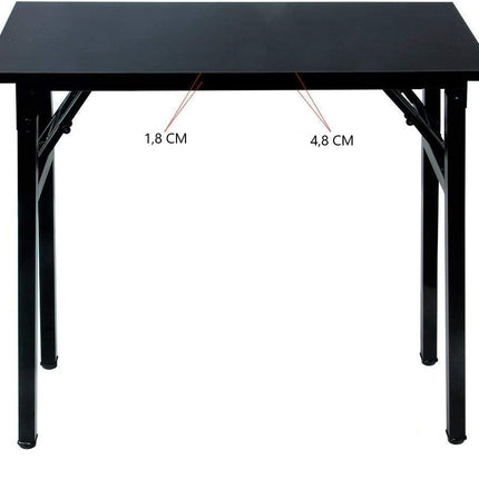 Sturdy and Heavy Duty Foldable Office Computer Desk (Brown, 80cm)
