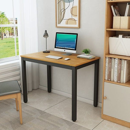 Sturdy and Heavy Duty Foldable Office Computer Desk (Teak, 100cm)