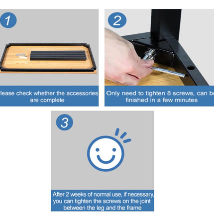 Sturdy and Heavy Duty Foldable Office Computer Desk (Teak, 101cm)