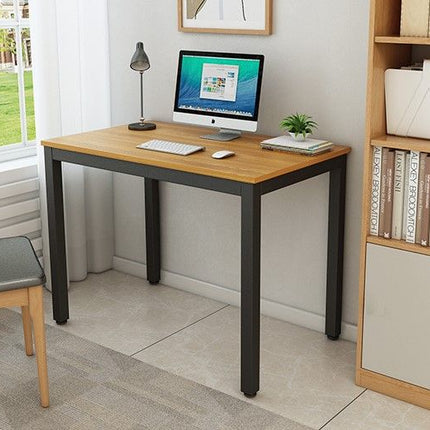 Sturdy and Heavy Duty Foldable Office Computer Desk (Teak, 101cm)