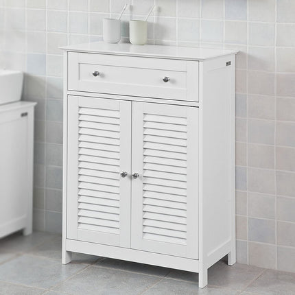 Freestanding Storage Cabinet with Doors/Drawer 60x87x35 cm