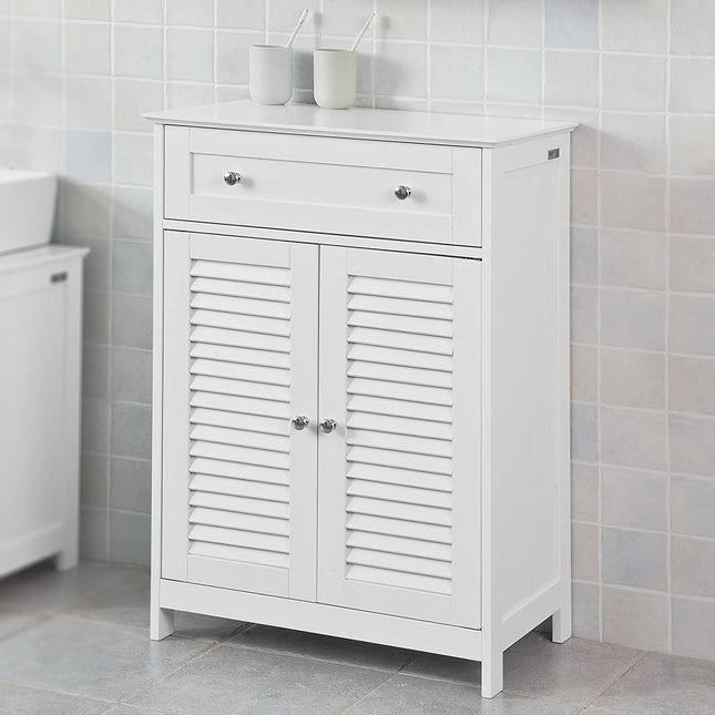 Freestanding Storage Cabinet with Doors/Drawer 60x87x35 cm