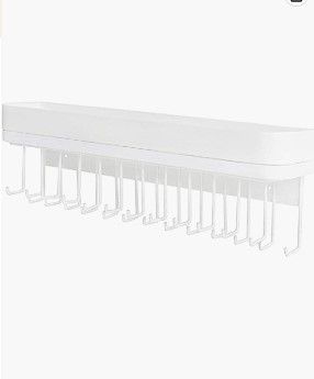 Hanging Jewelry Organizer 25 Hooks (White)