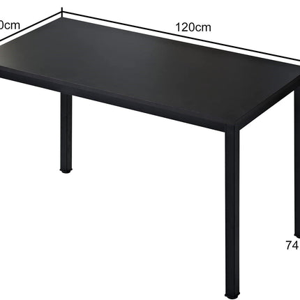 Sturdy and Heavy Duty Foldable Office Computer Desk (Walnut Large, 120cm)