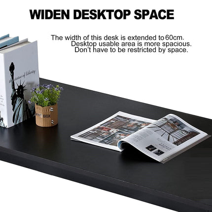 Sturdy and Heavy Duty Foldable Office Computer Desk (Walnut Large, 120cm)