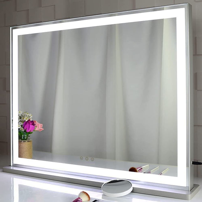 Hollywood LED Makeup Mirror with Smart Touch Control and 3 Colors Dimmable Light (72 x 56 cm)