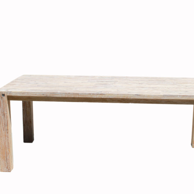 Sturdy 2 Metre table White Brush Finish