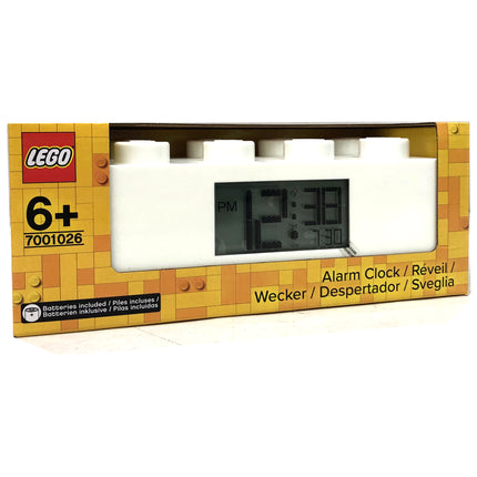 Lego Giant Brick Alarm Desk Clock White Novelty 7001026