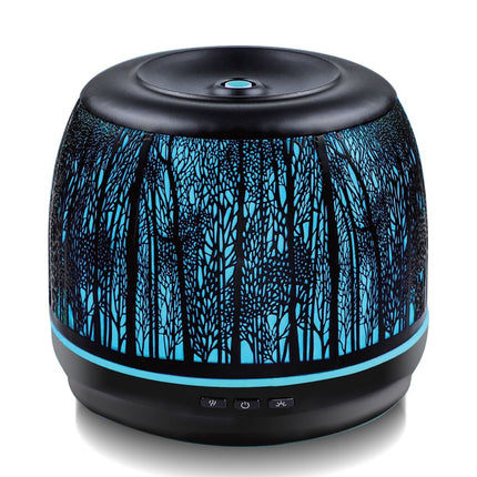 activiva 500ml Metal Essential Oil and Aroma Diffuser-Black