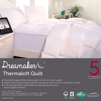Dreamaker Thermaloft Quilt 500Gsm Double Bed
