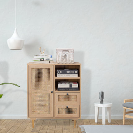 Natura Rattan Buffet Sideboard Storage Cabinet Hallway Table With Drawers