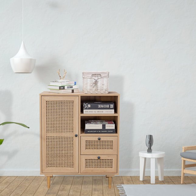 Natura Rattan Buffet Sideboard Storage Cabinet Hallway Table With Drawers