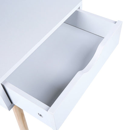 White Kuoluo Bedside Table Side Table Bedroom Drawers Set of 2