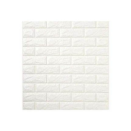10PCS 3D Foam White Brick Self Adhesive Home Wallpaper Panels 60 x 60cm