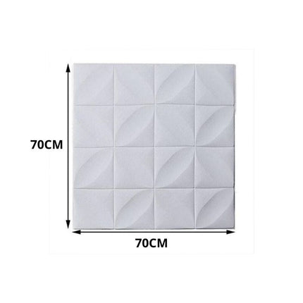 Decorative 3D Foam Wallpaper Panels white flower 10PCS