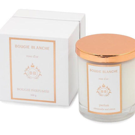 BOUGIE BLANCHE ROSE D'OR CANDLE