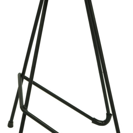 Saddle Shape Timber Top Iron Bar Stool