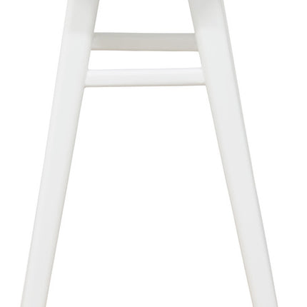 Aria Oval Solid Timber Counter Stool (White)
