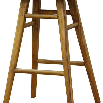 Scandinavian Timber Kitchen Counter Stool (Caramel)