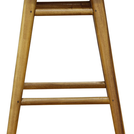 Scandinavian Timber Kitchen Counter Stool (Caramel)