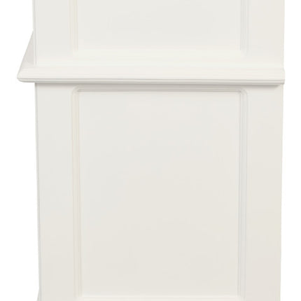 Tasmania 1 Solid Door 1 Drawer Bedside (White)