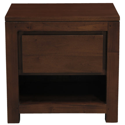 Ivy 1 Drawer Bedside Table (Mahogany)