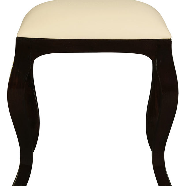 Eloise Cabriole Leg Dressing Stool (Chocolate)