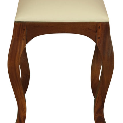 Eloise Cabriole Leg Dressing Stool (Mahogany)