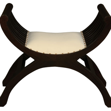 Single Seater Upholstered Stool (Chocolate)