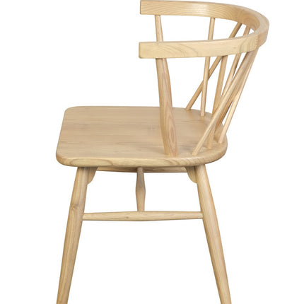 Sierra Cross Back Oak Chair - Set of 2 (Natural)