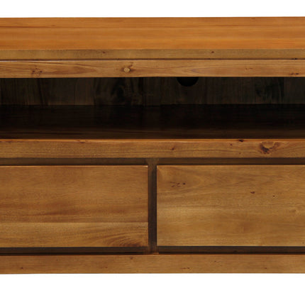 Amsterdam 2 Drawer Entertainment Unit (Light Pecan)