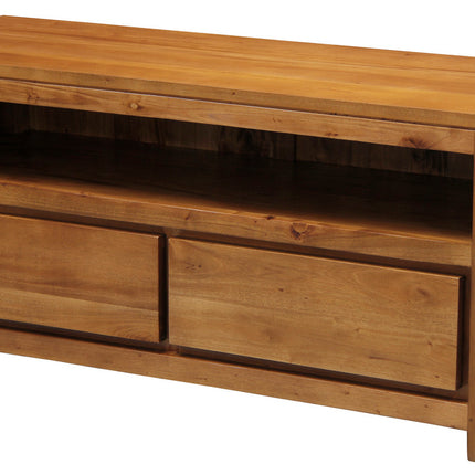 Amsterdam 2 Drawer Entertainment Unit (Light Pecan)