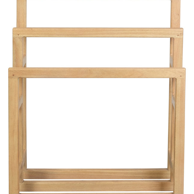 Nobu Solid White Cedar Wood Towel Stand (Natural)
