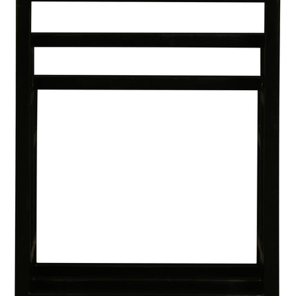 Nobu Solid White Cedar Wood Towel Stand (Black)