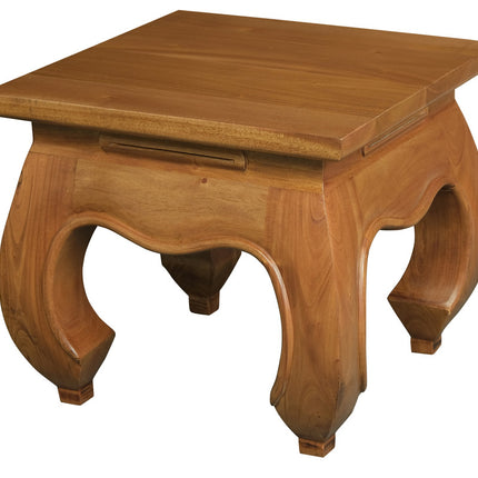 DYNASTY Opium Leg Lamp Table (Light Pecan)