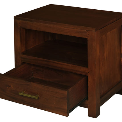 Paris 1 Drawer Lamp Table (Mahogany)
