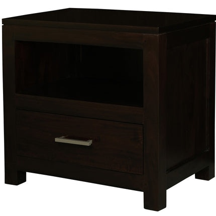 Paris 1 Drawer Lamp Table (Chocolate)