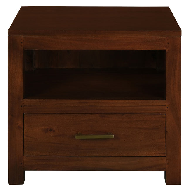 Paris 1 Drawer Lamp Table (Mahogany)