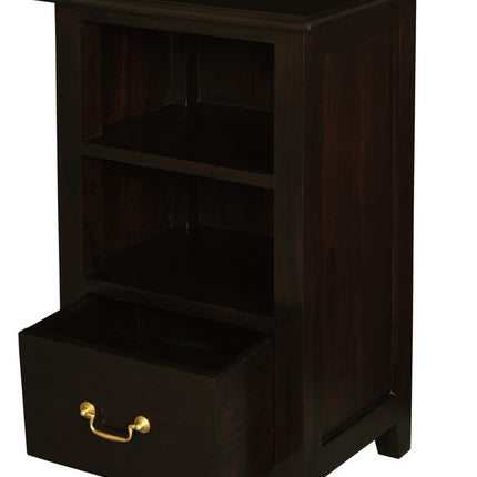 Tasmania 1 Drawer Lamp table (Chocolate)
